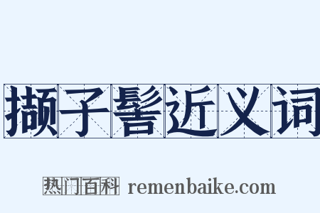 撷子髻近义词是什么意思的图片